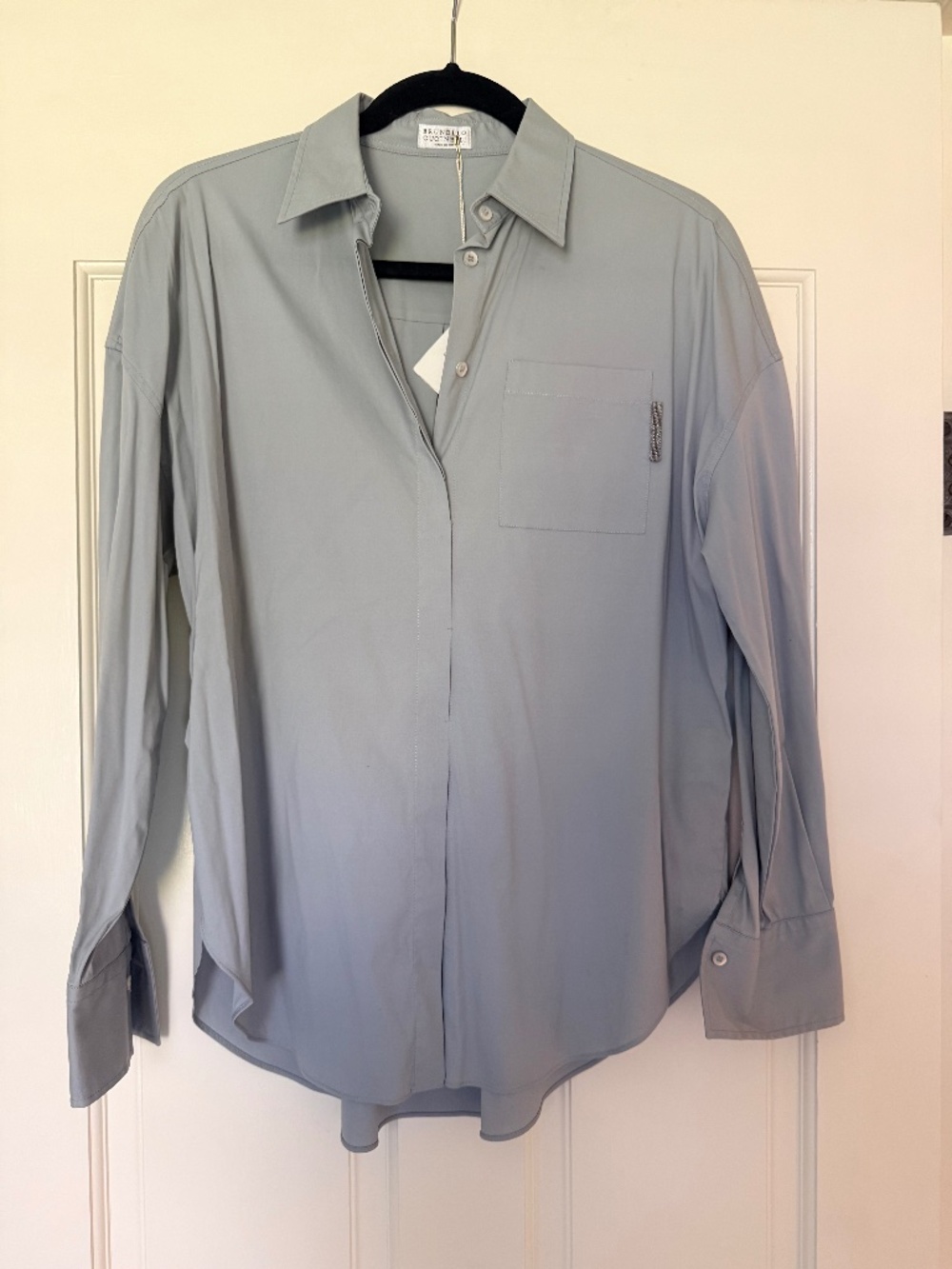 Brunello Cucinelli Women's Button Up Dress Shirt